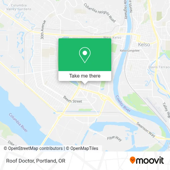 Roof Doctor map