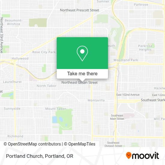 Portland Church map
