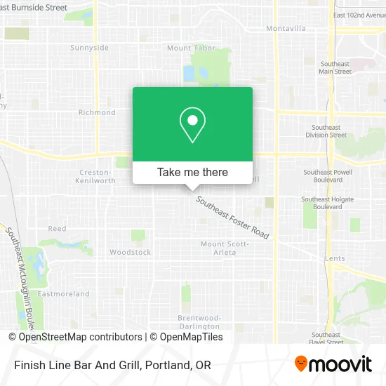 Finish Line Bar And Grill map