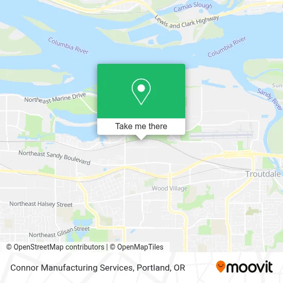 Connor Manufacturing Services map