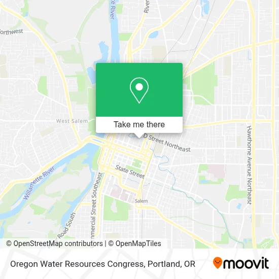 Oregon Water Resources Congress map