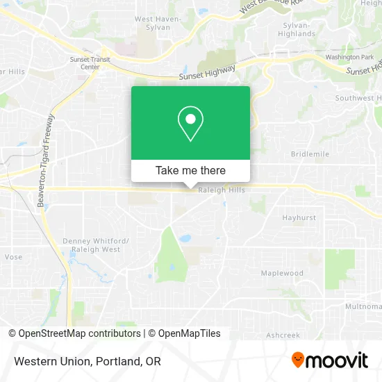 Western Union map