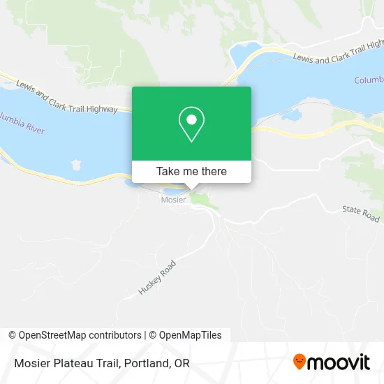 Mosier Plateau Trail map
