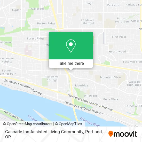 Cascade Inn Assisted Living Community map
