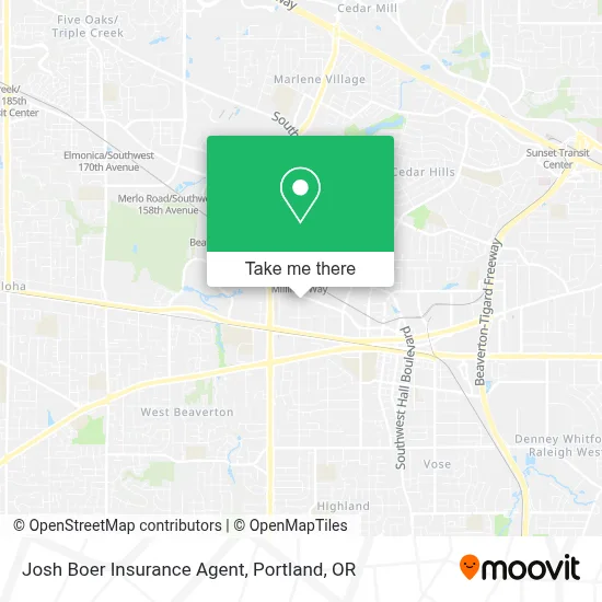 Josh Boer Insurance Agent map