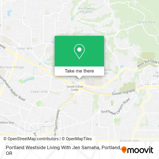 Portland Westside Living With Jen Samaha map