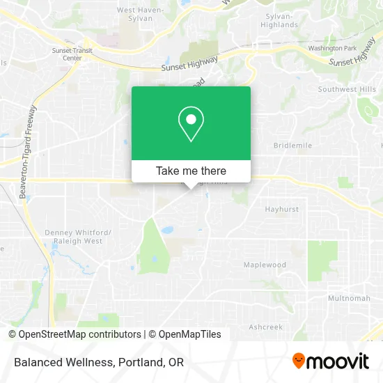 Balanced Wellness map