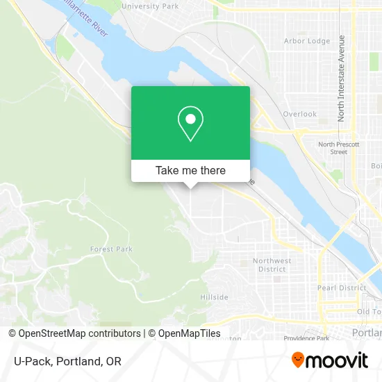 U-Pack map