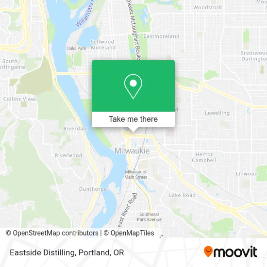Eastside Distilling map