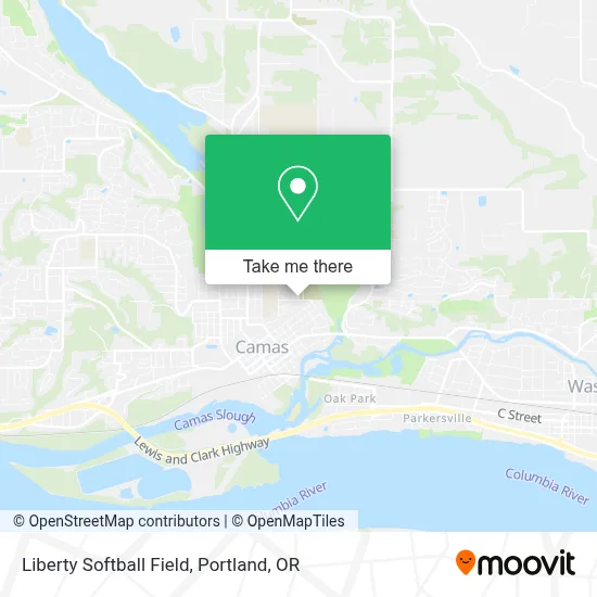 Liberty Softball Field map