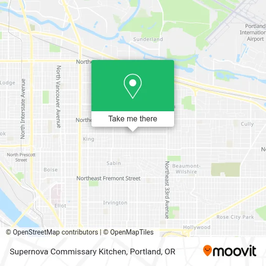 Supernova Commissary Kitchen map
