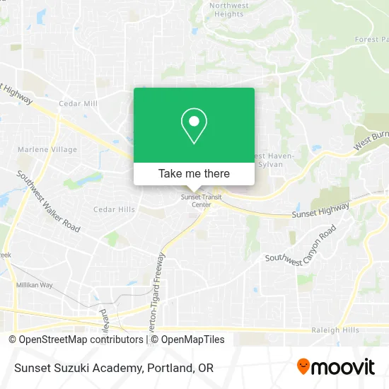 Sunset Suzuki Academy map