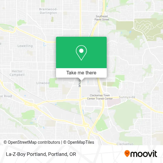 La-Z-Boy Portland map