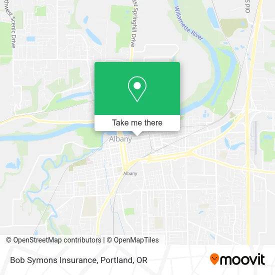 Bob Symons Insurance map
