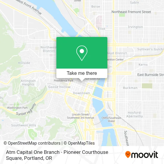 Atm Capital One Branch - Pioneer Courthouse Square map