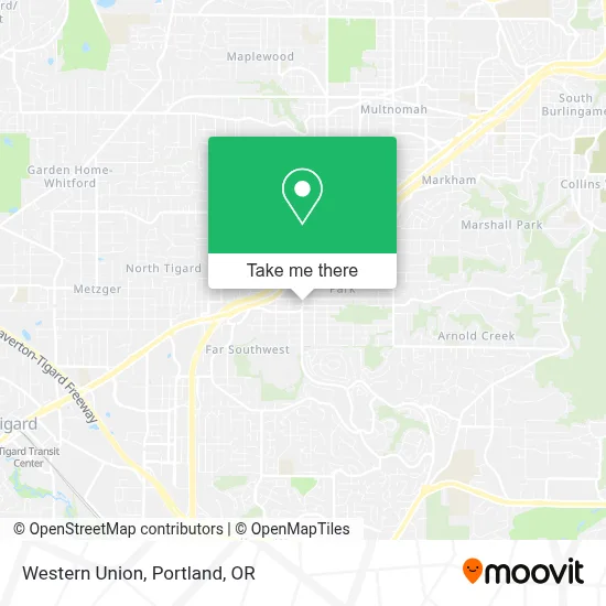 Western Union map