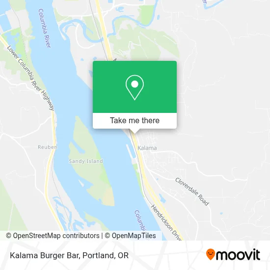Kalama Burger Bar map