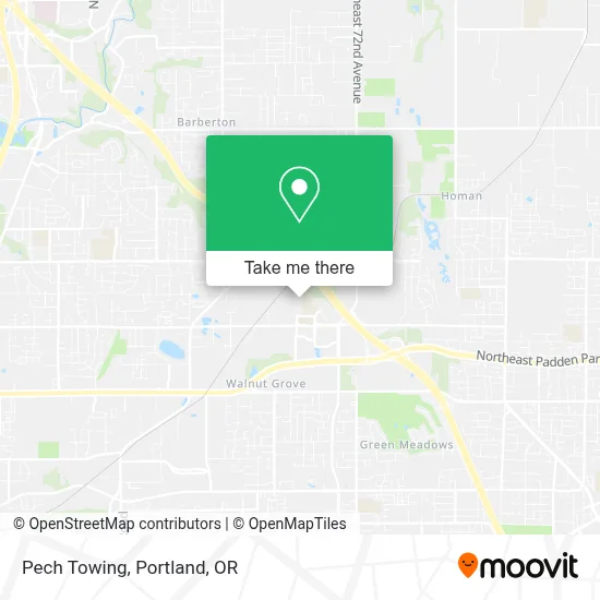 Pech Towing map