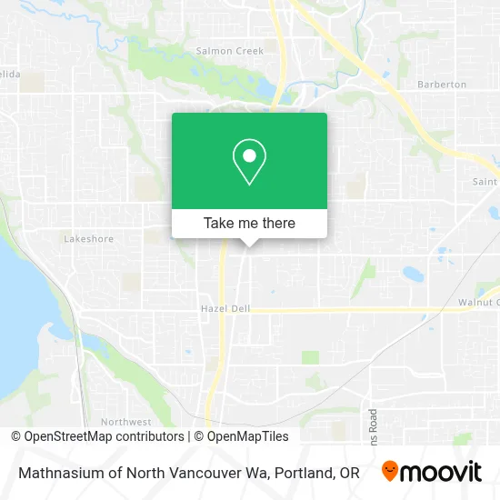 Mathnasium of North Vancouver Wa map