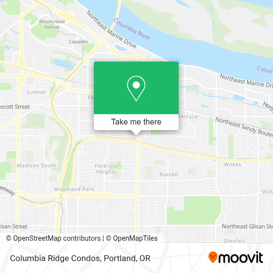 Columbia Ridge Condos map