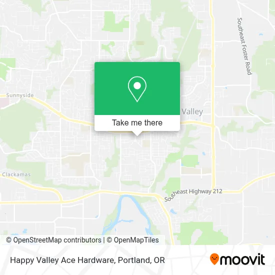 Happy Valley Ace Hardware map