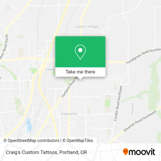 Craig's Custom Tattoos map
