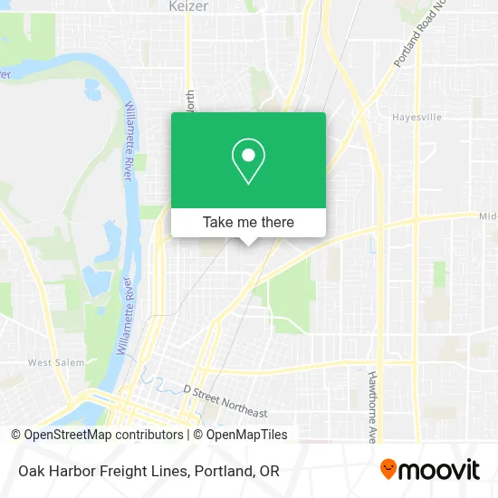 Oak Harbor Freight Lines map