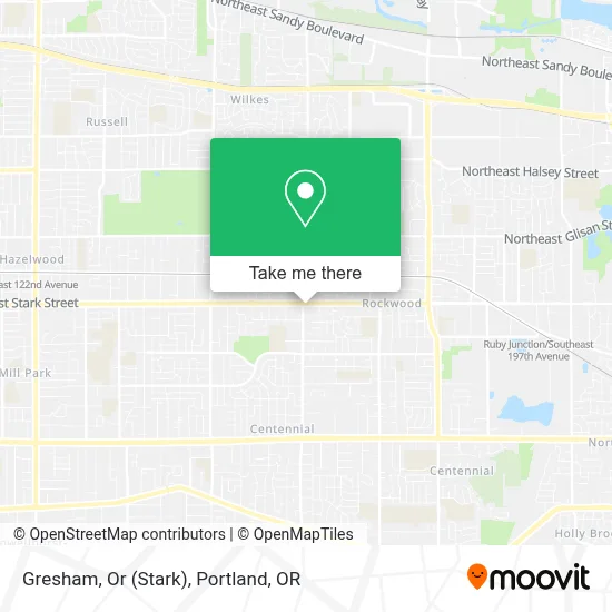Gresham, Or (Stark) map