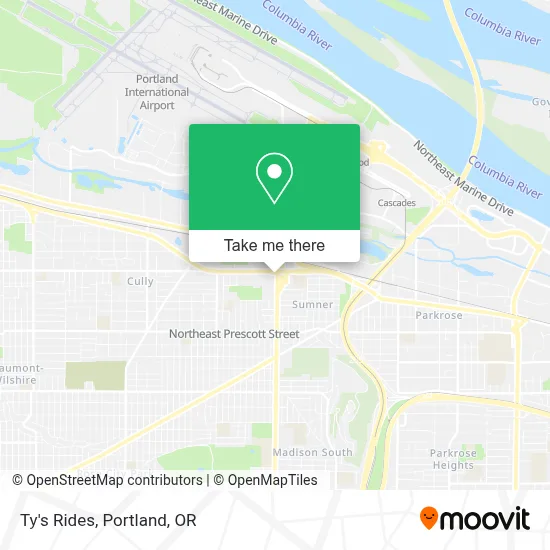 Ty's Rides map