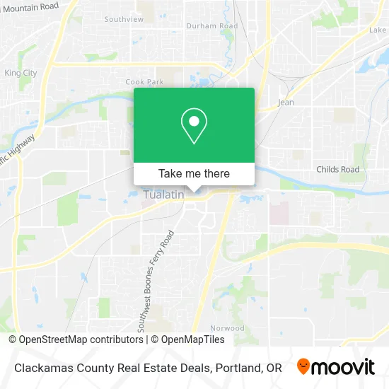 Clackamas County Real Estate Deals map