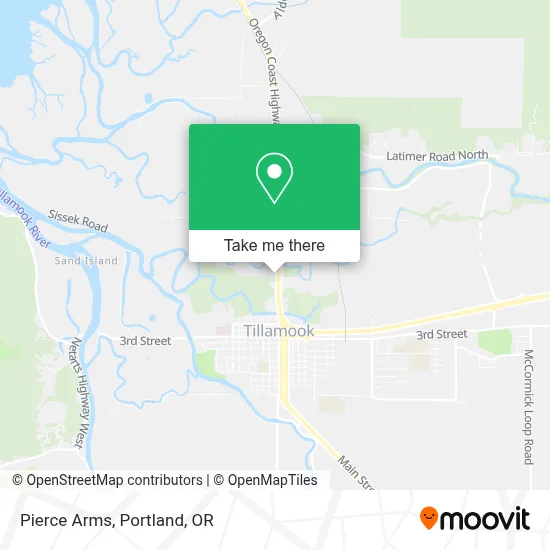 Pierce Arms map