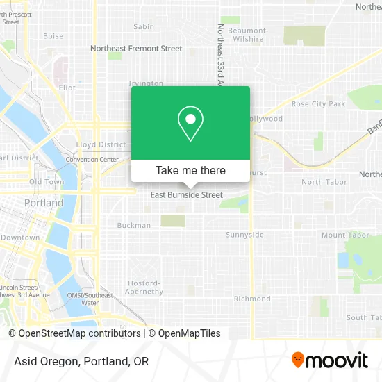 Asid Oregon map