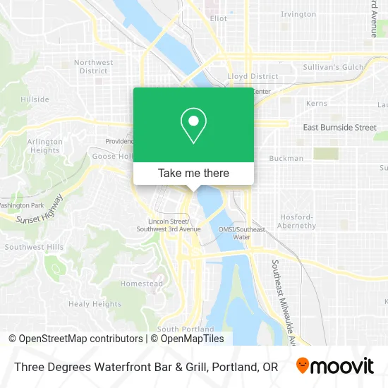 Three Degrees Waterfront Bar & Grill map