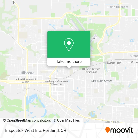 Inspectek West Inc map