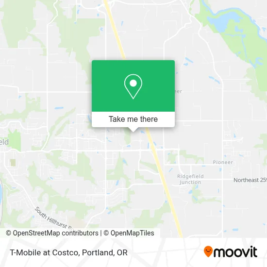 T-Mobile at Costco map
