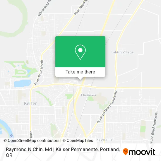 Raymond N Chin, Md | Kaiser Permanente map