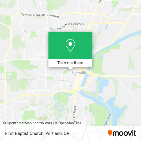 First Baptist Church map