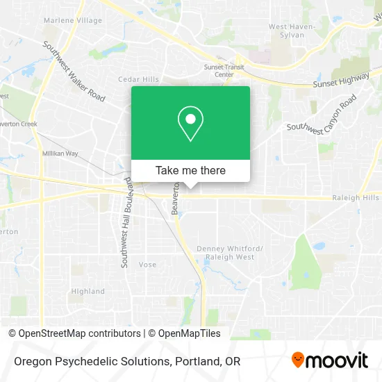 Oregon Psychedelic Solutions map