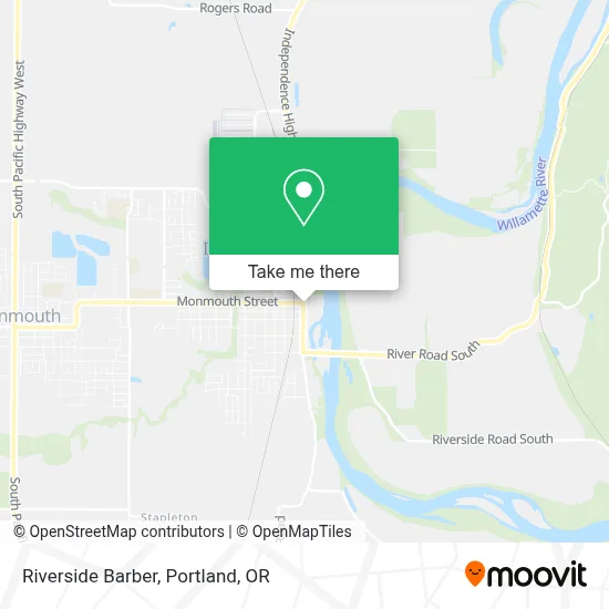 Riverside Barber map