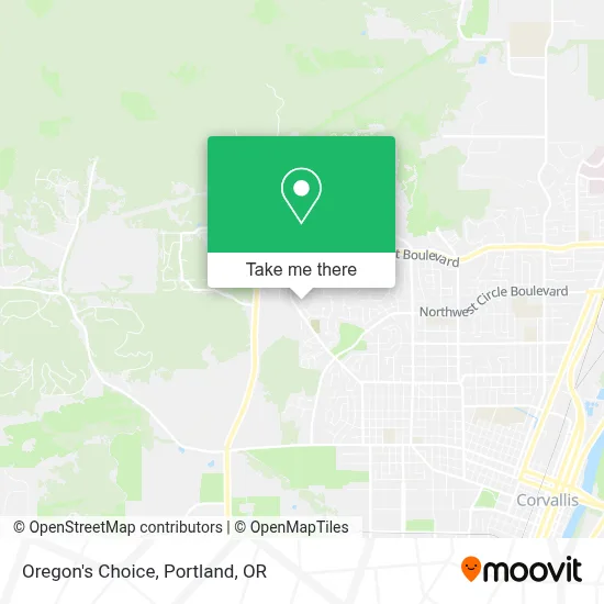 Oregon's Choice map