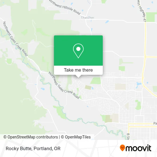 Rocky Butte map