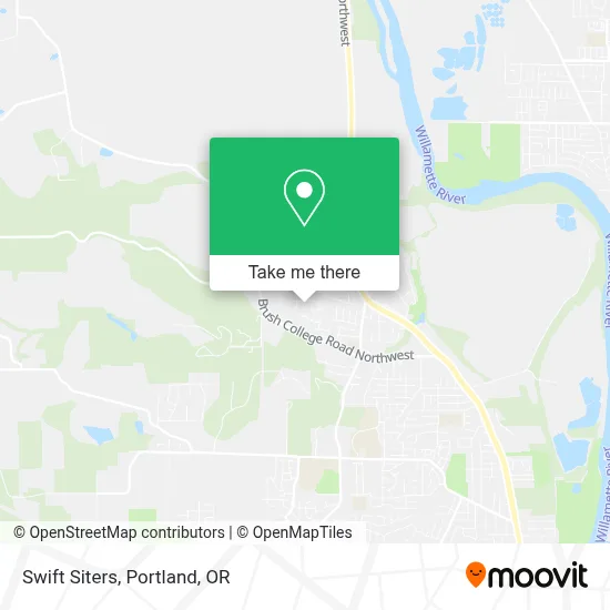 Swift Siters map