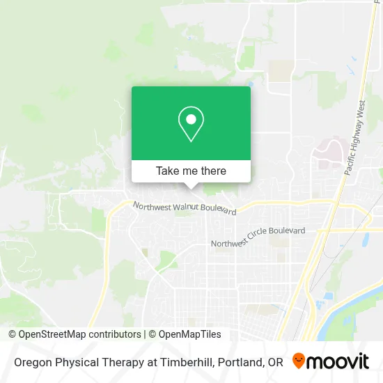 Oregon Physical Therapy at Timberhill map