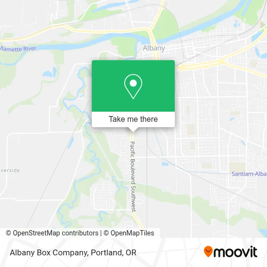 Albany Box Company map