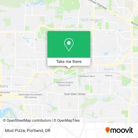Mod Pizza map