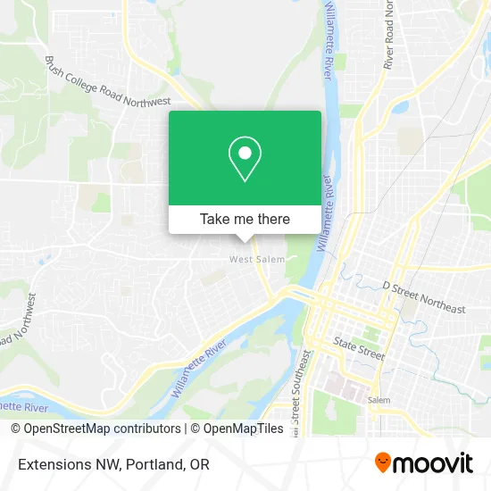 Extensions NW map