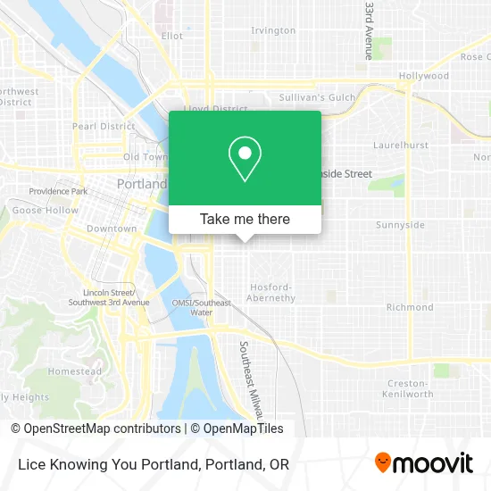 Lice Knowing You Portland map