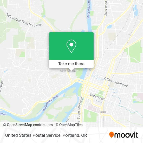 United States Postal Service map