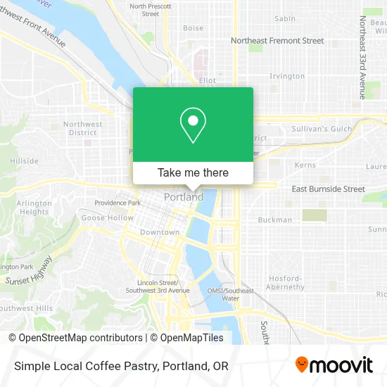 Simple Local Coffee Pastry map