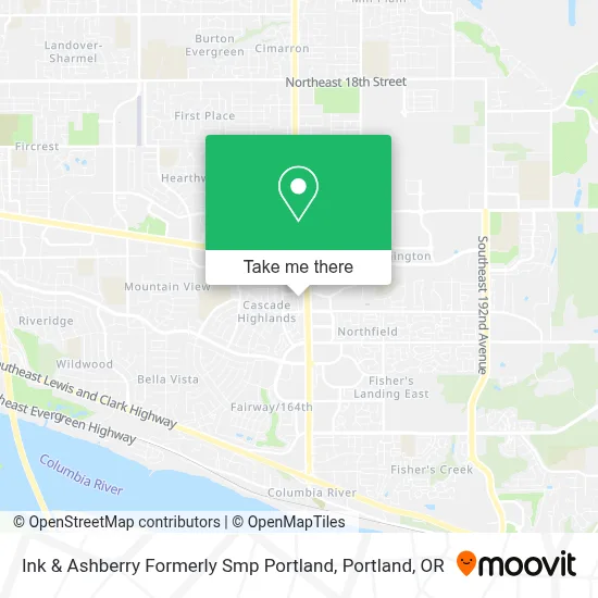Ink & Ashberry Formerly Smp Portland map